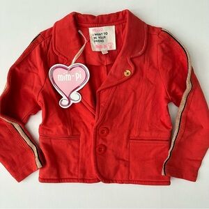 Mim-pi Orange Blazer Size 104 (4 years) Girls